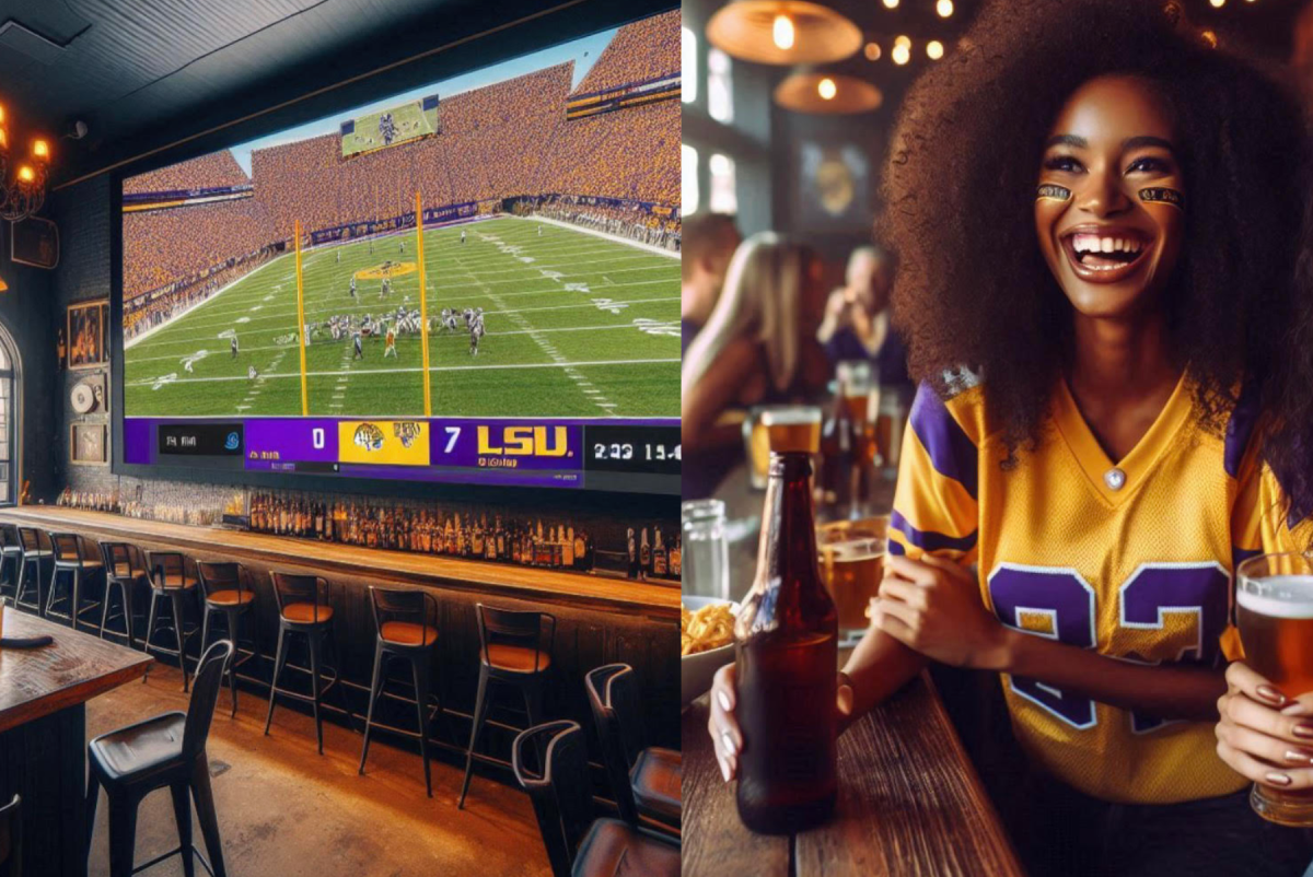 LSU bars in Baton Rouge to watch the game.